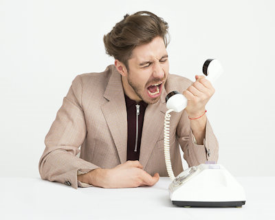 Unerw&uuml;nschter Werbeanruf